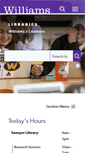Mobile Screenshot of library.williams.edu