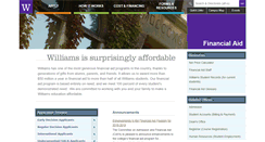 Desktop Screenshot of finaid.williams.edu