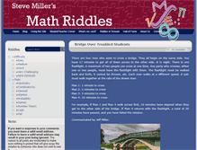 Tablet Screenshot of mathriddles.williams.edu