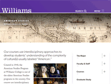 Tablet Screenshot of american-studies.williams.edu