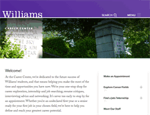 Tablet Screenshot of careers.williams.edu