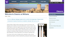Desktop Screenshot of classics.williams.edu