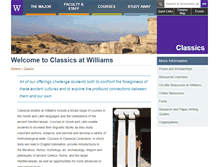 Tablet Screenshot of classics.williams.edu