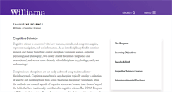 Desktop Screenshot of cogsci.williams.edu