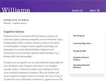 Tablet Screenshot of cogsci.williams.edu