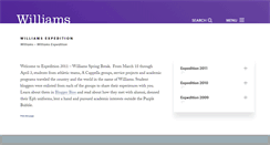Desktop Screenshot of expedition.williams.edu