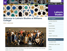 Tablet Screenshot of latino-studies.williams.edu