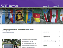 Tablet Screenshot of cde.williams.edu