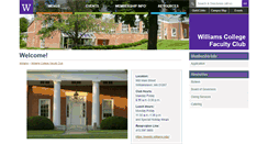 Desktop Screenshot of faculty-club.williams.edu
