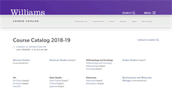 Desktop Screenshot of catalog.williams.edu