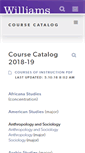 Mobile Screenshot of catalog.williams.edu