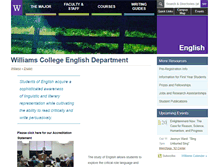 Tablet Screenshot of english.williams.edu