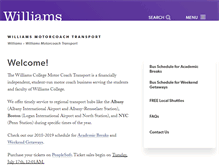 Tablet Screenshot of motorcoach.williams.edu