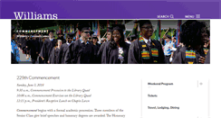 Desktop Screenshot of commencement.williams.edu