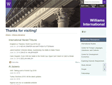 Tablet Screenshot of international.williams.edu