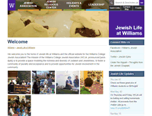 Tablet Screenshot of jewish.williams.edu