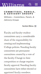 Mobile Screenshot of committees.williams.edu