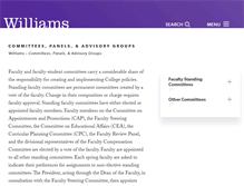 Tablet Screenshot of committees.williams.edu